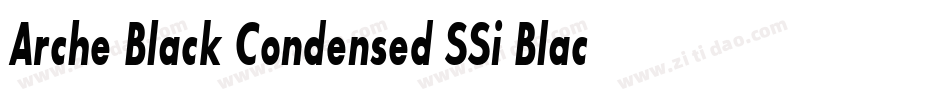Arche Black Condensed SSi Black Condensed Italic字体转换